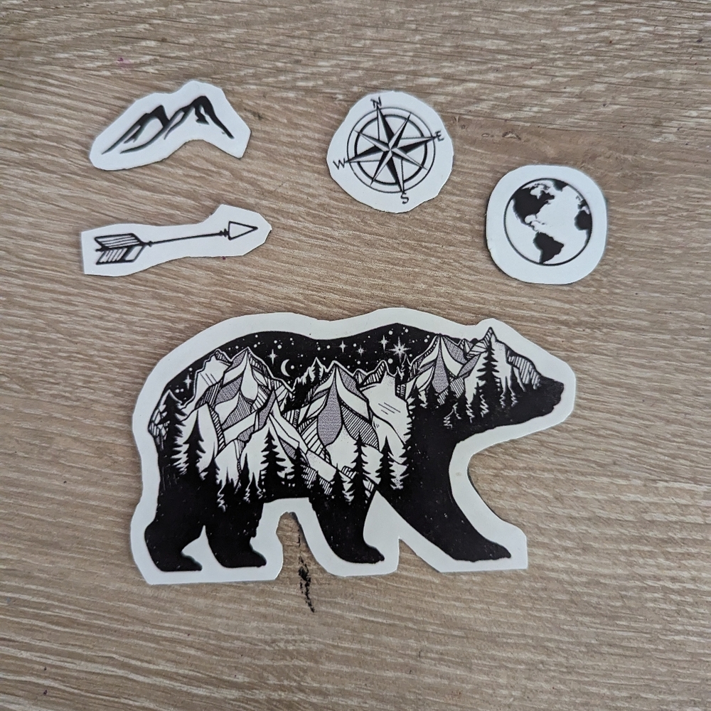 Set of camp magnets